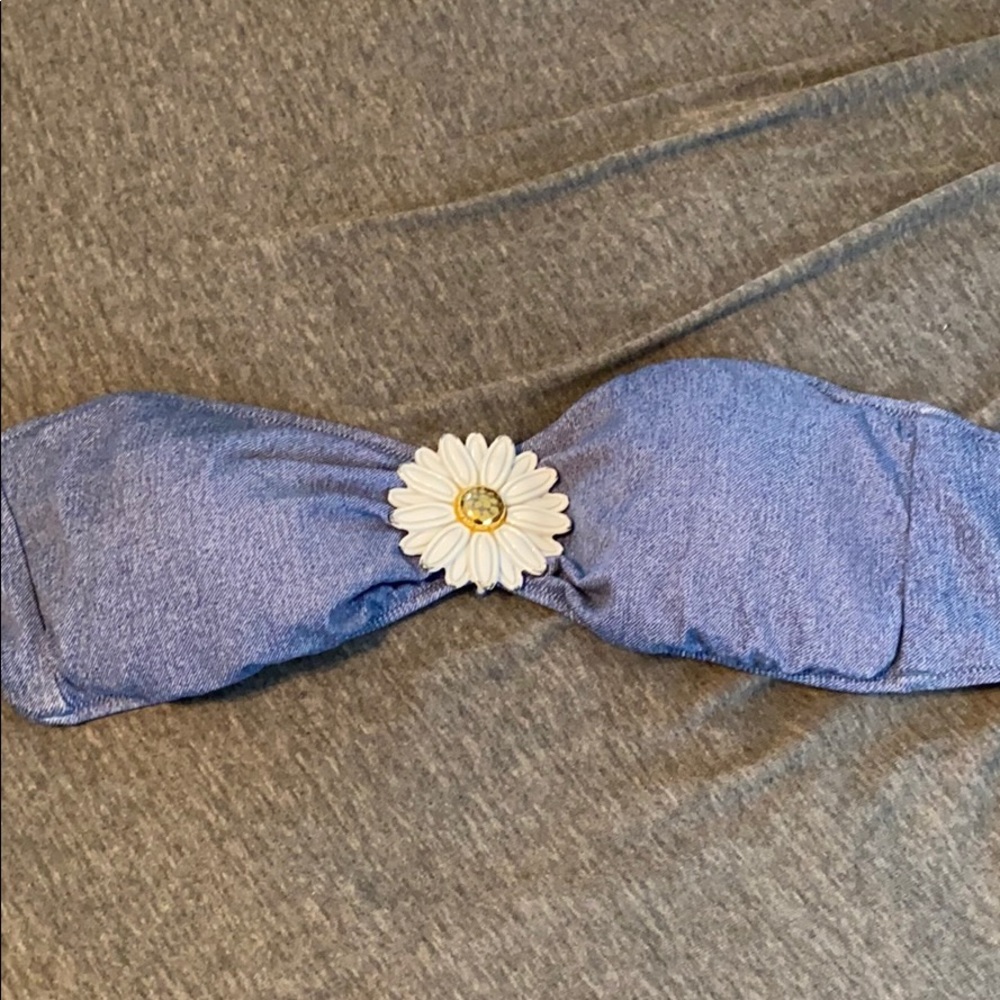 Flower blue Victoria secret bathing suit top